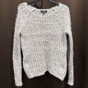 Buffalo David Bitton White/Gray Women's Sweater Size SP
